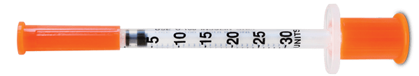 0.3 mL — 30 units insulin-style syringe